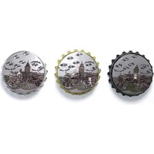 Hediye Fikri Istanbul Temalı Magnet - 7X7CM