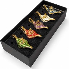Hediye Fikri Swaroski 5'li Alaaddin Lambası Seti - 6X3CM