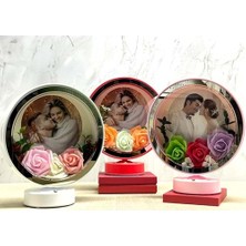 Hediye Fikri Kişiye Özel Fotoğraf Alanlı Ledli Çerceve - 25X22CM