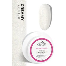 Cr-Oje CROJE KALICI OJE (Orta Akışkan Kıvam Pro Builder Gel ( Glitter Creamy) 50 GR