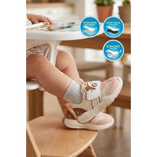 Cool Somon Cırtlı Desenli Anatomik Tabanlı Bebek Ilk Adım ve Spor Ayakkabı Orion Ia