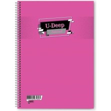 Muhtelif U-Dip Spiralli Pp Kapak Ekstra Defter A4 60/4 2618-2612