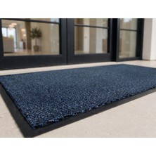 As Floor Lacivert Nem Alıcı Kaymaz Taban Kapı Önü Paspası