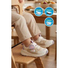 Cool Lila Fileli Cırtlı Anatomik Desenli Bebek Ilk Adım ve Spor Ayakkabı Sneaker Dorian Ia