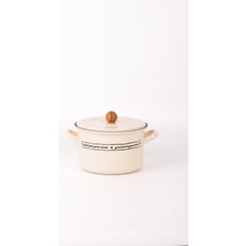 Esranın Dünyası Mood Emaye Fırın/haşlama/yoğurt Tenceresi (18CM)