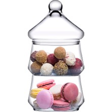 Esranın Dünyası Paşabahçe-Villa Patisserie 2 Katlı Cam Kurabiyelik-Sunum Ikramlık (NOCOLOR-848BC5AA)