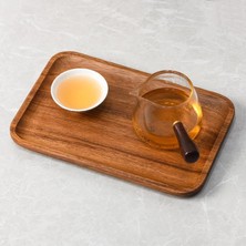 Esranın Dünyası Deconox Doğal Akasya Ağacından Sunum Tabağı, Akasya Meze Tabağı, Peynir Sunum Tabağı, Akasya Salata Tabağı (23CM*17CM*1.5CM)