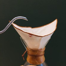 Esranın Dünyası Yıkanabilir, Kumaş Chemex Kahve Filtresi AĞARTILMAMIŞ%100 Ham Pamuk, Organik, Ekolojik Filtre Chemex (C.1)