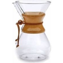 Esranın Dünyası Epinox Cam Dripper Ekipmanı - Kahve Demleme Aleti - Cam Kahve Demleme - 800 ml - 6 Cup