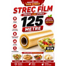Optimex Gıda Streç Film 30 cm x 125 Metre – Profesyonel Kullanım Şeffaf Streç Film