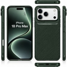 Wowacs Apple iPhone 18 Pro Max Uyumlu Kılıf Karbon Tasarım Kamera Korumalı Silikon Telefon Kılıfı Kapak