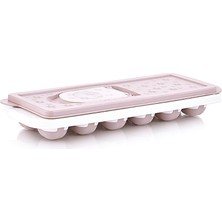 Esranın Dünyası Hobby Life Yummy Silikon Buz Kalıbı – Sızdırmaz Kapak, Esnek Taban, Pratik Buz Hazırlama (Pembe)