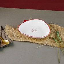 Esranın Dünyası Aryıldız Red Bird Üçgen Servis Tabağı Kırmızı Detaylı Renkli 20 cm