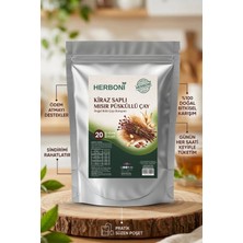 Herboni Kiraz Saplı Mısır Püsküllü Detox Çayı – 20’li Bitki Bazlı Süzen Poşet