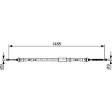 Bosch 1987482637 El Fren Teli Arka Sol Renault Clio Iv 12> (15 ve 16 Jant Için) 365311282R