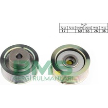 Bms 182 Alternatör Gergi Rulmani (Kanalli) Suzuki Vitara 2.0l Rh Hdı 110 SQ420D JA420D 01-> 4916065D40