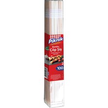 Esranın Dünyası Piknik Ağaç Bambu Çöp Şiş 25 CM–100'LÜ 113-P