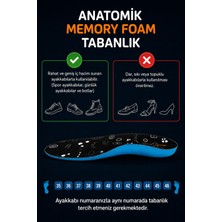 Srfn Ticaret Foot Foot Care Technology Ortopedik Memory Foam Tabanlık – Anatomik Metatarsal, Kavis ve Topuk Destekli Tam Boy Unisex 35–46