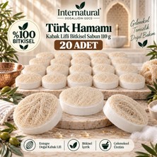 Dermolive Internatural Türk Hamamı Kabak Lifli Bitkisel Sabun 20'li Paket (20 x 110 G)