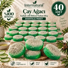 Dermolive Internatural Çay Ağacı Kabak Lifli Bitkisel Sabun 40'lı Paket (40 x 110 G)