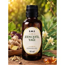 E.M.S 50 ML ZENCEFİL YAĞI (GİNGER OİL) %100 SAF SOĞUK PRES.