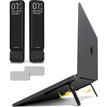 Happy Trend Aulumu G07 Pop Up Bacak Standları Dizüstü Bilgisayar, Süper Taşınabilir Soğutma Dizüstü Bilgisayar Standı, Macbook, Tüm Dizüstü Bilgisayarlar, Tabletler, 8-20 Inç, Siyah
