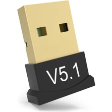 Happy Trend Bluetooth Doungle V5.1 USB Bluetooth Adaptörü Alıcı Verici Mini Kablosuz Bluetooth Dongle V5.1 USB Bluetooth Adaptörü Alıcı Verici Mini Kablosuz