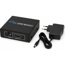 Happy Trend PX-5002 2 Port HDMI Splitter, 1 Giriş 2 Çıkış Adaptörlü HDMI Çoklayıcı, 1080P 2k 4K Fhd 3D Görüntü Dağıtıcı, Pc Laptop Uydu Alıcı Ps5 Xbox Dvr Nvr Tv Box Için Aynı Görüntü Ekran Çoğaltıcı
