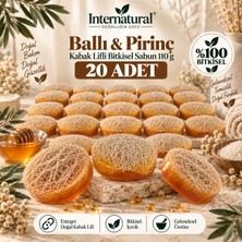 Dermolive Internatural Ballı & Pirinç Kabak Lifli Bitkisel Sabun 20'li Paket (20 x 110 G)