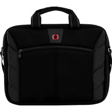 Happy Trend Wenger Sherpa Dizüstü Bilgisayar Çantası, Asmak Için, 16 Inçe Kadar Dizüstü Bilgisayar, Evrak Çantası, 8 L, Kadın, Erkek, Ofis, Iş, Üniversite Seyahat, Siyah, 600653, Siyah, 16.0, Evrak Çantası