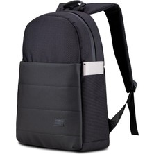 Happy Trend Mila BP-TX100 Serisi 15,6 Inch, Su Geçirmez Kumaş ve Su Geçirmez Fermuar Notebook, Laptop, Macbook Sırt Çantası -Siyah
