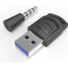 Happy Trend Pc / Ps5 / Ps4 Uyumlu USB Bluetooth 5.0 Ses Verici (Dongle) – Kablosuz Kulaklık Bağlantı Adaptörü – Düşük Gecikme, Tak & Çalıştır