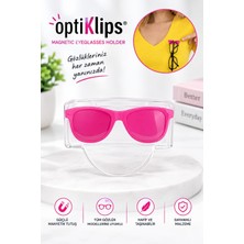Bizzarini Optiklips Mıknatıslı Gözlük Yaka Askısı Pembe