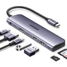 Happy Trend USB C To 4K HDMI 100W Pd 2xusb-A Sd Micro Sd Kart Okuyucu Dönüştürücü Çoklayıcı Hub