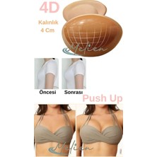 Melien 2 Beden Büyüten Görünmez Silikon Yapışkanlı Abiye Gelinlik Elbise Mayo Bikini Büstiyer Göğüs Kaldırıcı Dolgunlaştırıcı Push Up