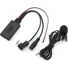 Happy Trend Bluetooth Aux Adaptörü, Aux Kablolu Araba Stereo Mikrofon Bluetooth 5.0 Radyo Için Değiştirme Ip-Bus