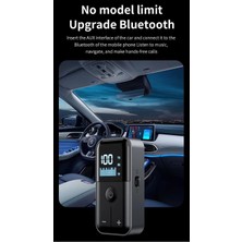 Happy Trend Bluetooth 5.4 Transmitter Ses Alıcı & Verici – 3.5mm Aux, Micro Sd Kart Çalar, LED Ekranlı Kablosuz Adaptör, Dahili Pil, Araba, Tv, Pc & Hoparlör Için Stereo Müzik Aktarıcı