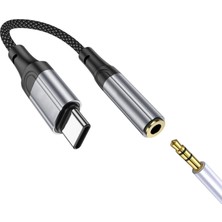 Happy Trend Samsung A53 A54 A55 A56 Type C 3.5mm Çevirici Jack Aparat Kulaklık Dönüştürücü Type-C
