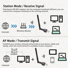 Happy Trend Adaptörü 300MBPS 802.11N/G/B Usb2.0 Masaüstü Dizüstü Pc Için Windows Mac Linux Destekler ZR93