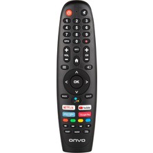 LCD LED Kumanda Onvo Profilo Blaupunkt Saba Nordmende Androıd Ses Komutlu Netflix Youtube Tuşlu Orjınal