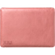 Happy Trend Kılıfı, Vegan Deri, Su Itici Özellikli, Bilgisayar Notebook Laptop Çantası (Toz Pembe, 13 Inç)