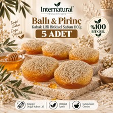 Dermolive Internatural Ballı & Pirinç Kabak Lifli Bitkisel Sabun 5'li Paket (5 x 110 G)
