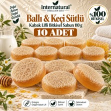Dermolive Internatural Ballı & Keçi Sütlü Kabak Lifli 10'lu Paket (10 x 110 G)