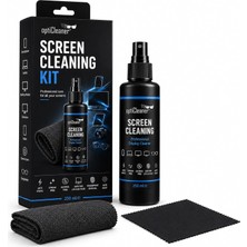 Happy Trend Ekran Temizleme Seti, 250 ml Sprey, Büyük Mikrofiber Bez ve 15 × 18 cm Gözlük Bezi, Laptop, Tv, Monitör, Telefon, Tablet, Araç Ekranı ve Lensler Için