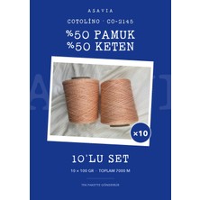 Lana Gatto Cotolino Örgü Ipi 10'lu Set 10 x 100 gr %50 Pamuk %50 Keten – CO-2145