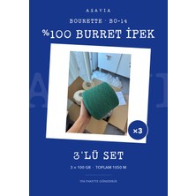 Lana Gatto Bourette Örgü Ipi 3'lü Set 3 x 100 gr %100 Burret Ipek – Bo-14