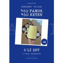 Lana Gatto Cotolino Örgü Ipi 5'li Set 5 x 100 gr %50 Pamuk %50 Keten – CO-2161