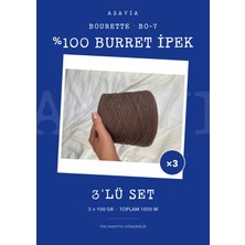 Lana Gatto Bourette Örgü Ipi 3'lü Set 3 x 100 gr %100 Burret Ipek – Bo-7