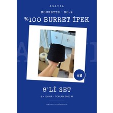Lana Gatto Bourette Örgü Ipi 8'li Set 8 x 100 gr %100 Burret Ipek – Bo-9