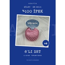 Lana Gatto Silky Örgü Ipi 6'lı Set 6 x 50 gr %100 Ipek – SK-9514